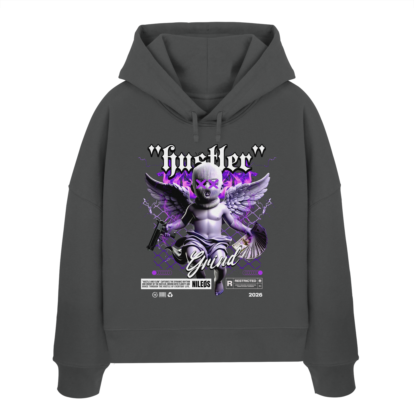 HSTLR - Womens Organic Boxcut Hoodie