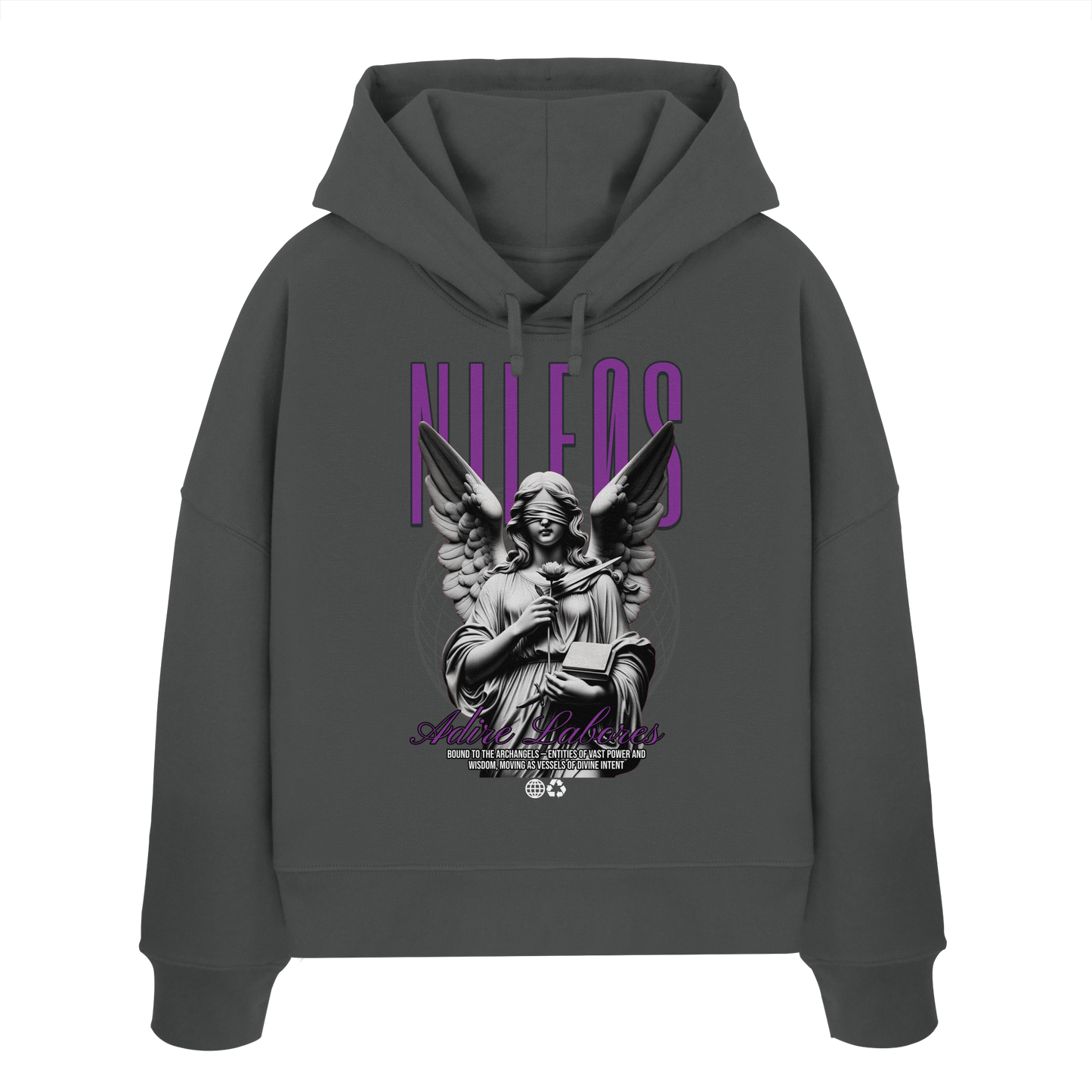 ADIRE ⟡ LABORES - Womens Organic Boxcut Hoodie