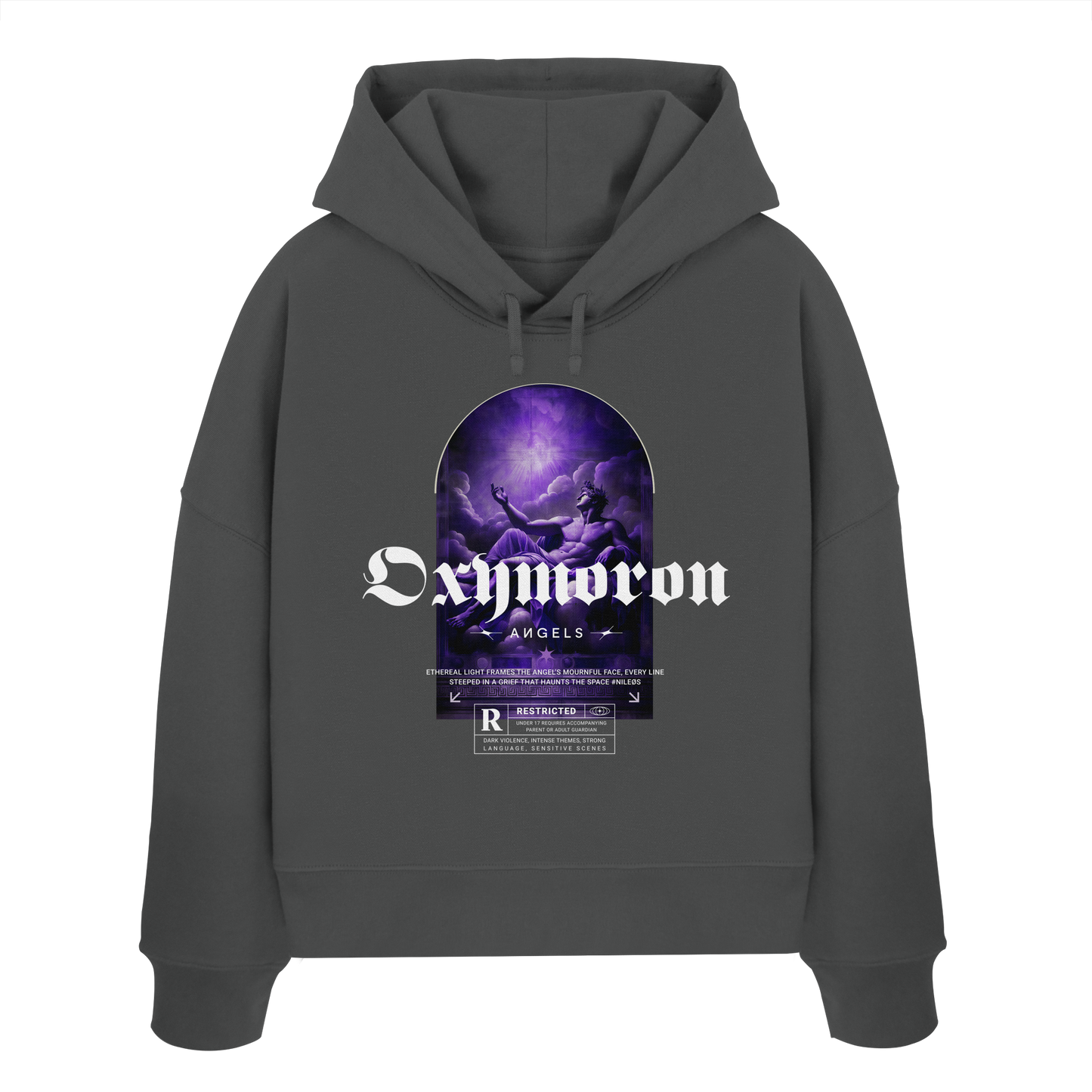 Oxymoron Angel - Womens Organic Boxcut Hoodie