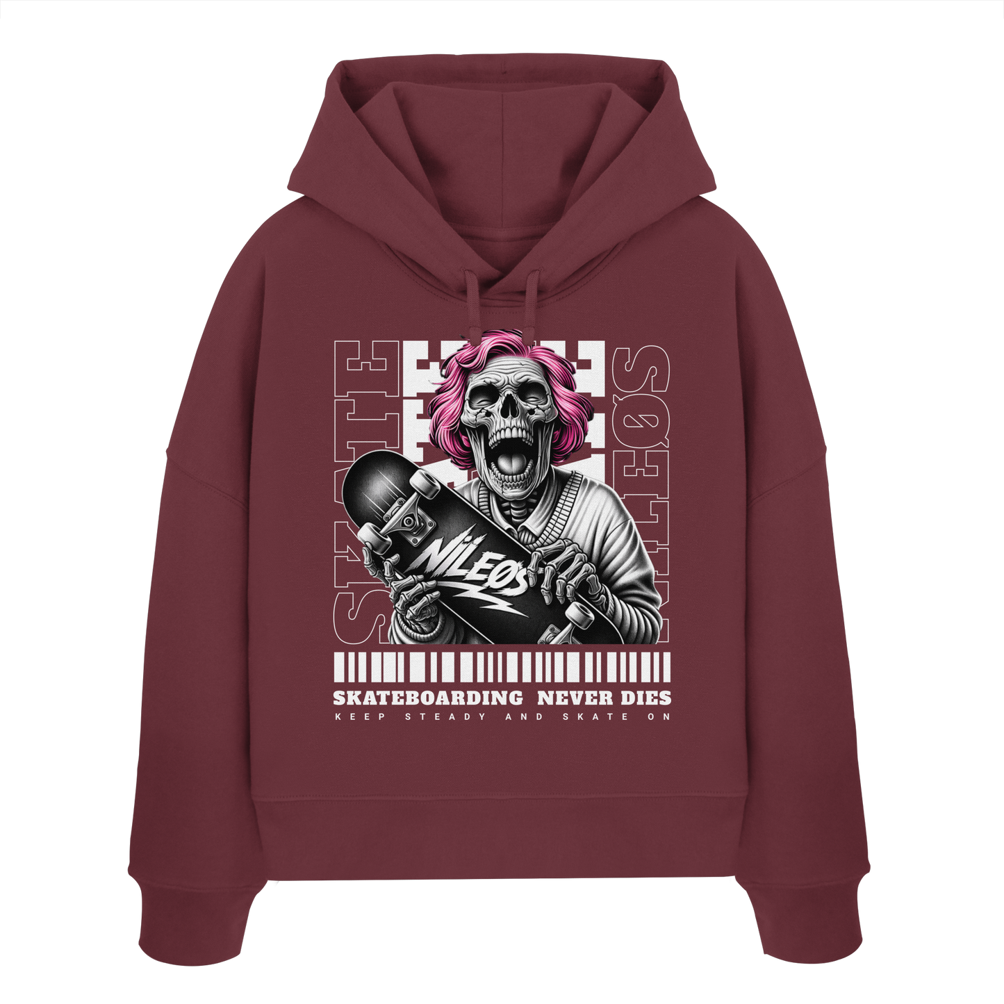 KEEP STEADY - Womens Organic Boxcut Hoodie