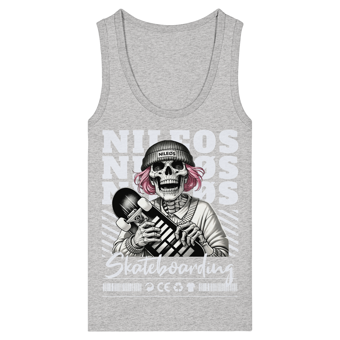 SK8T - Womens Organic Fitted Tank Top