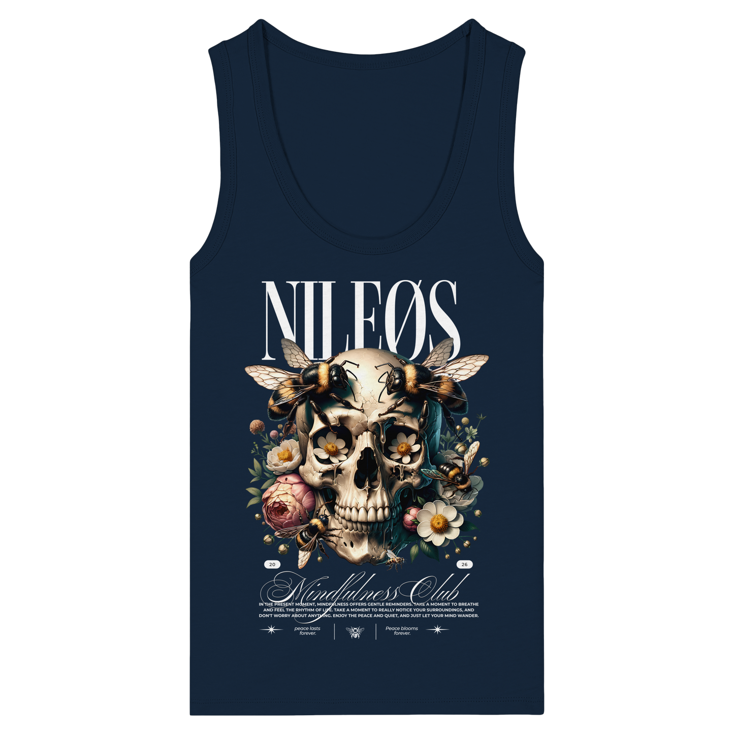 Mindfulness Club - Womens Organic Fitted Tank Top