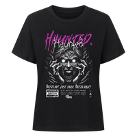 Haunted Premium Organic Shirt Women in Schwarz – Miniaturansicht 2