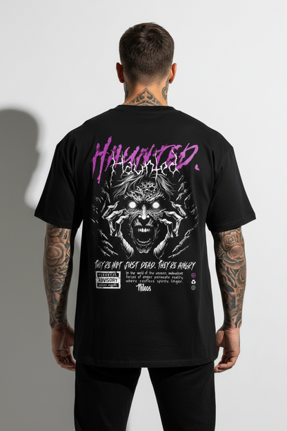 Haunted Oversized Shirt mit Backprint