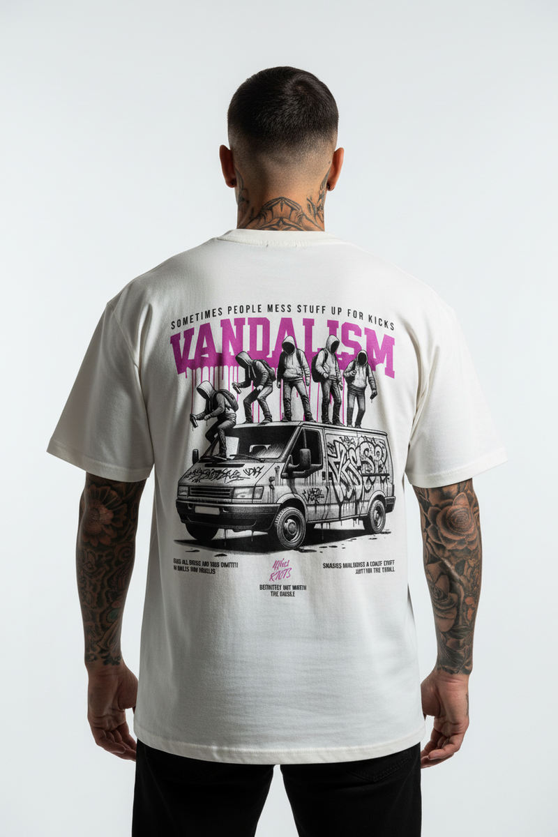 VANDALISM Oversized Shirt mit Backprint