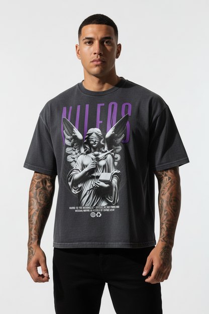 ADIRE ⟡ LABORES  Oversized Shirt mit Frontprint