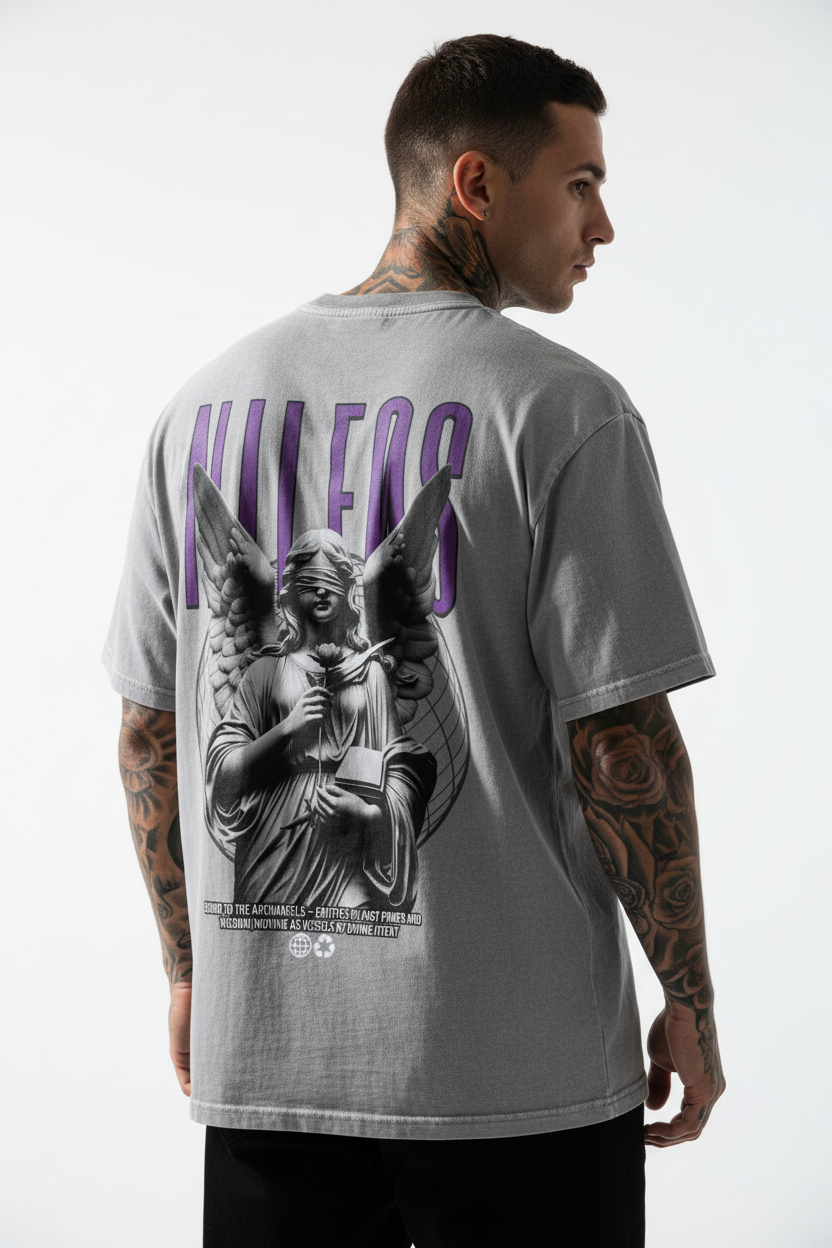ADIRE ⟡ LABORES  Oversized Shirt mit Backprint
