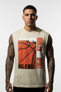 ANKLES Sleeveless Oversized Tee mit Frontprint – NILEOS, Produktfoto 2 – Miniaturansicht 2