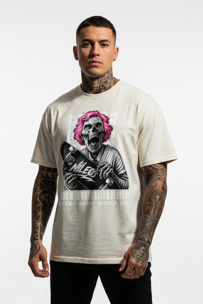 KEEP STEADY Oversized Shirt mit Frontprint