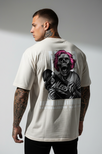 KEEP STEADY Oversized Shirt mit Backprint – Miniaturansicht 4