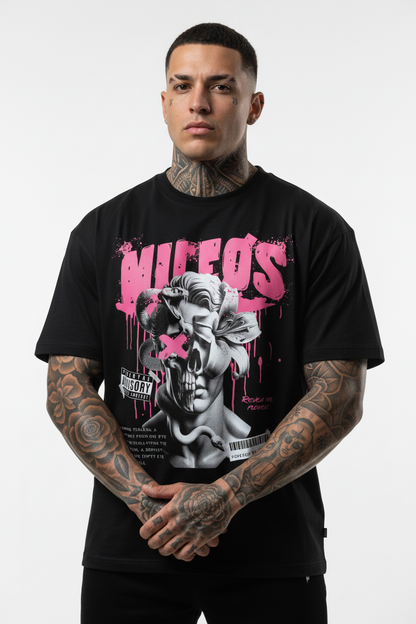 DEADBLØØM Oversized Shirt mit Frontprint