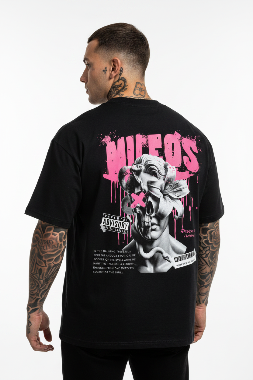DEADBLØØM Oversized Shirt mit Backprint