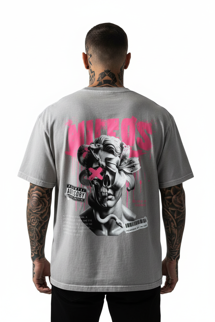 DEADBLØØM Oversized Shirt mit Backprint
