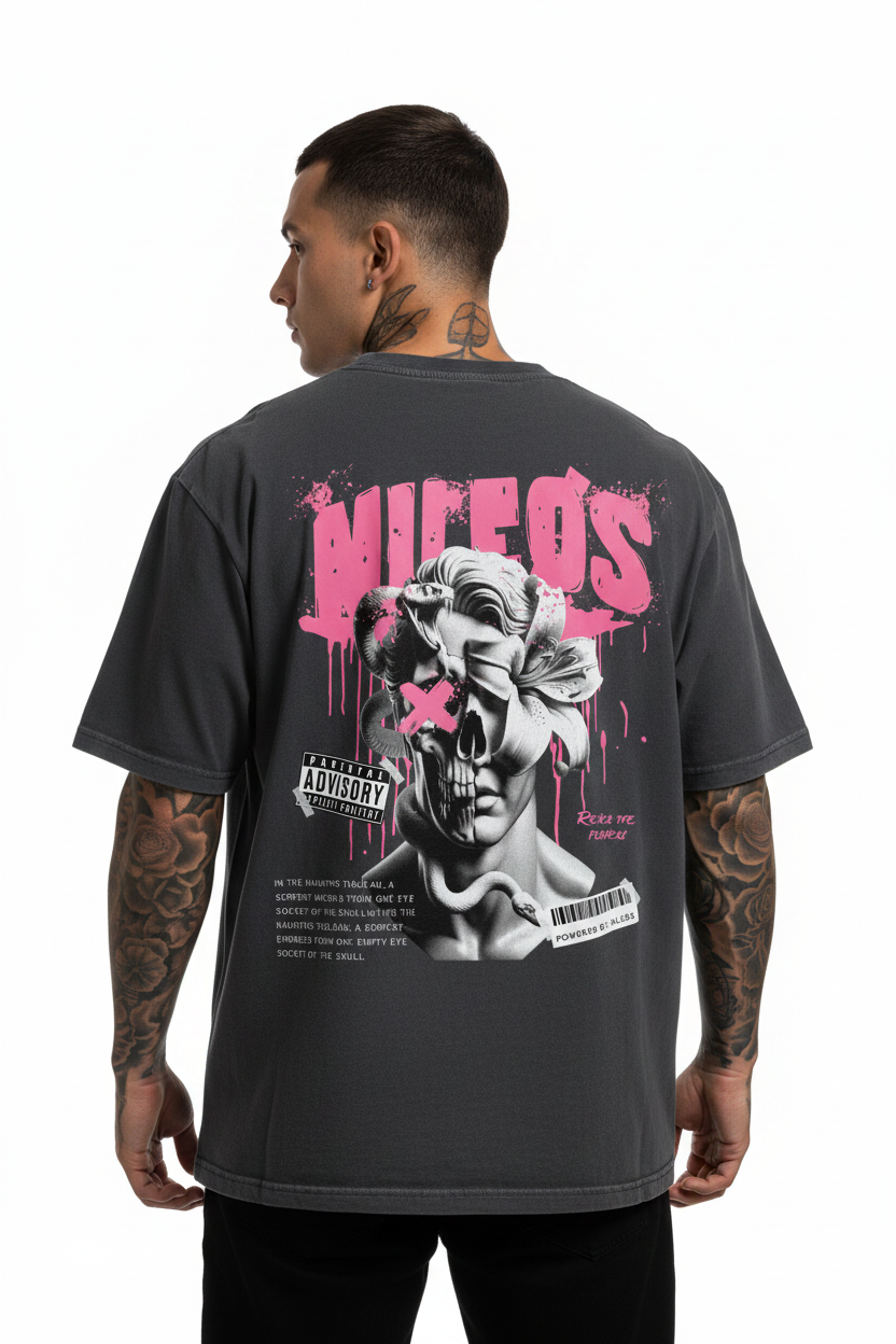 DEADBLØØM Oversized Shirt mit Backprint