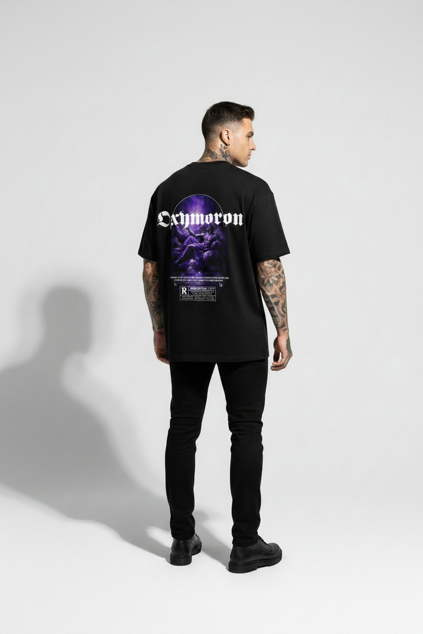 Oxymoron Angel Oversized Shirt mit Backprint