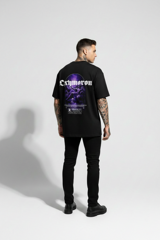 Oxymoron Angel Oversized Shirt mit Backprint