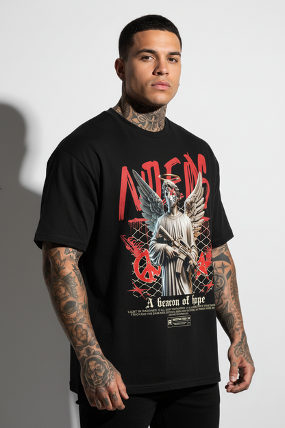 BEΛCON OF HOPE Oversized Shirt mit Frontprint