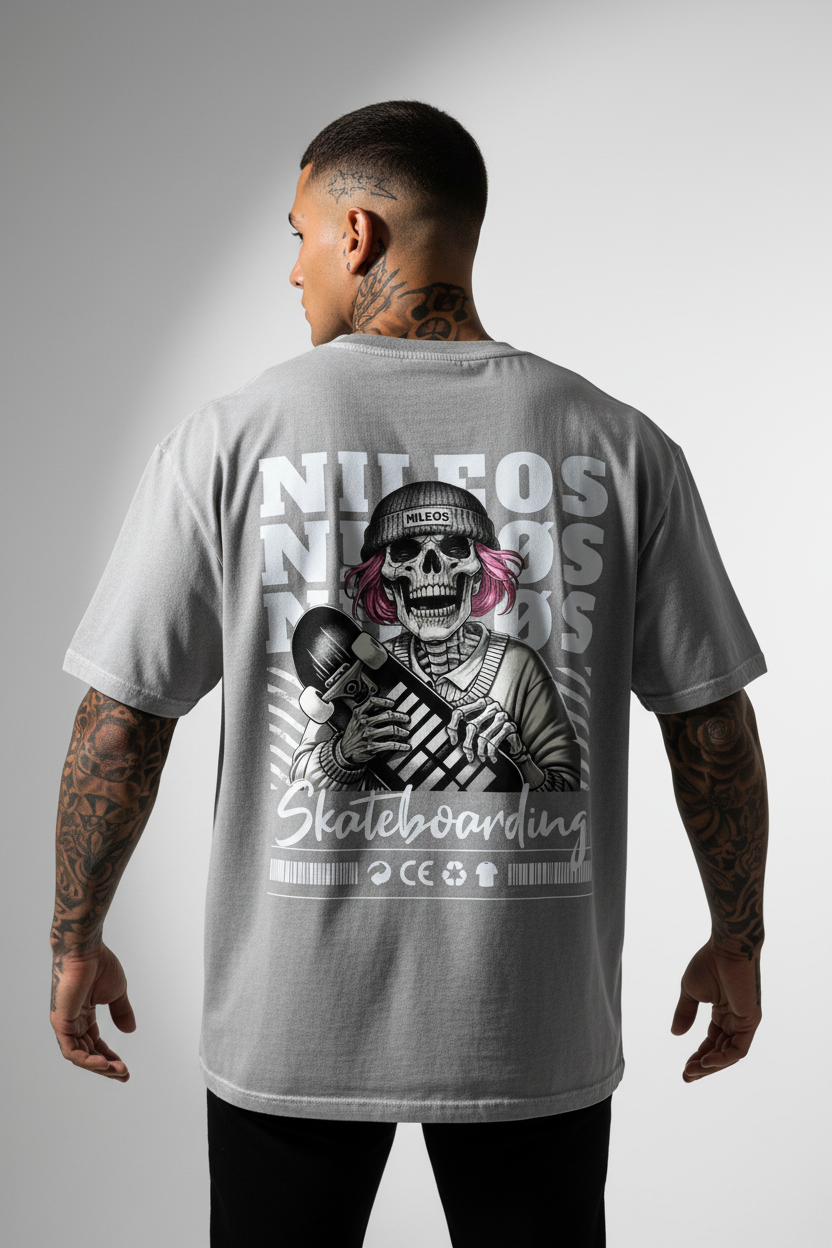 SK8T Oversized Shirt mit Backprint