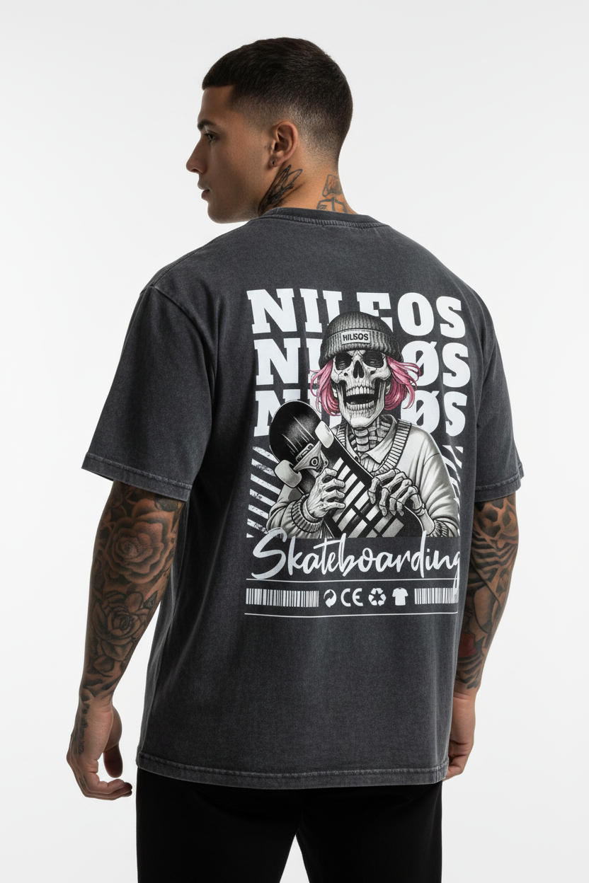 SK8T Oversized Shirt mit Backprint