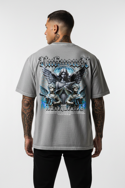 UNKØNSEQ Oversized Shirt mit Backprint