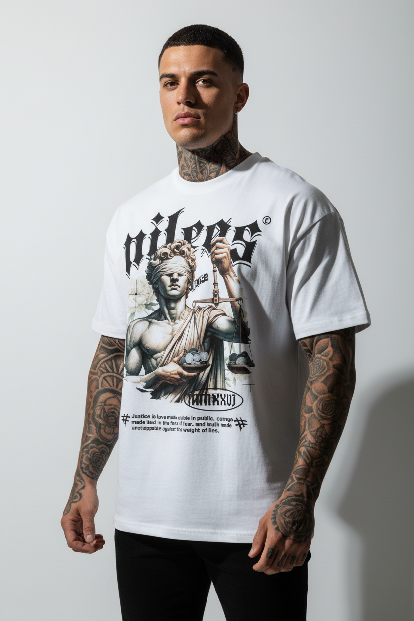 JUSTICE Oversized Shirt mit Frontprint