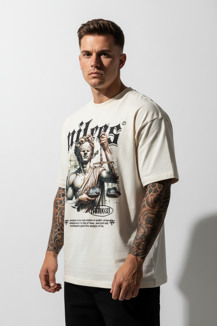 JUSTICE Oversized Shirt mit Frontprint