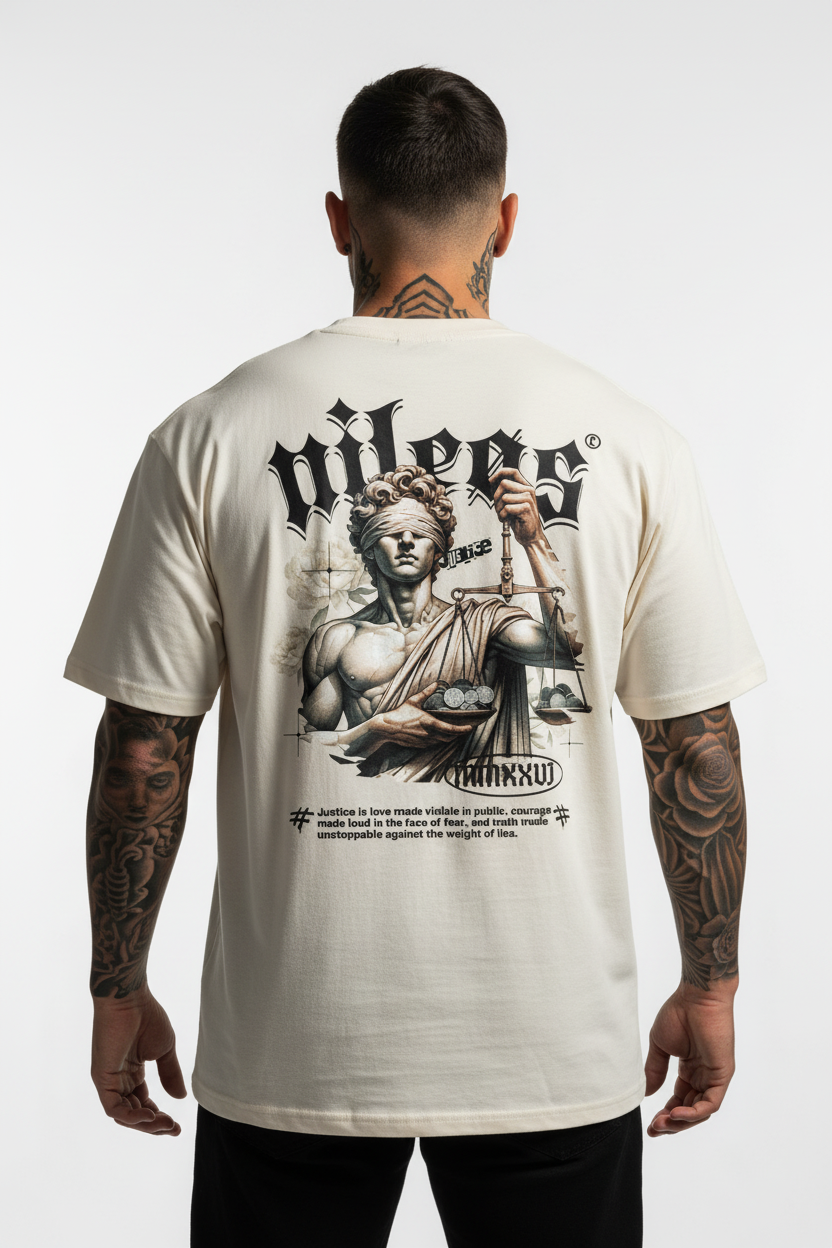 JUSTICE Oversized Shirt mit Backprint