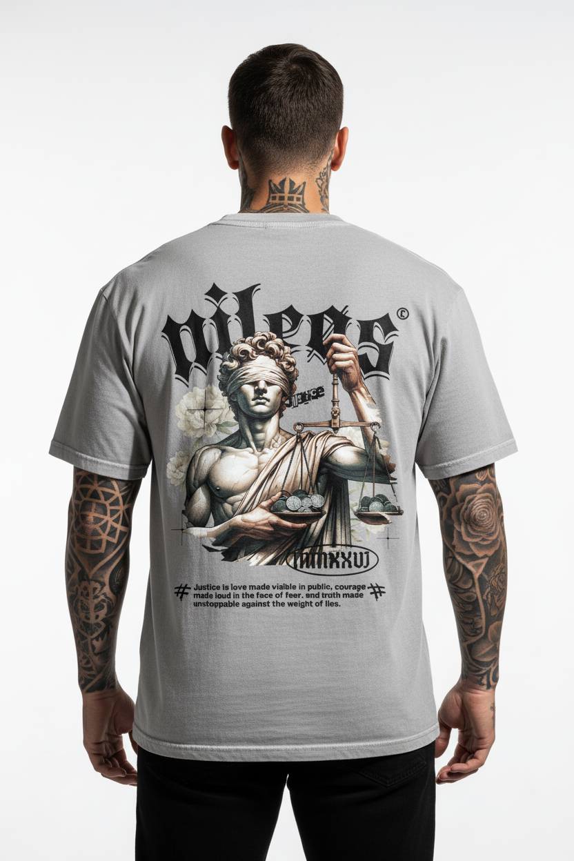 JUSTICE Oversized Shirt mit Backprint
