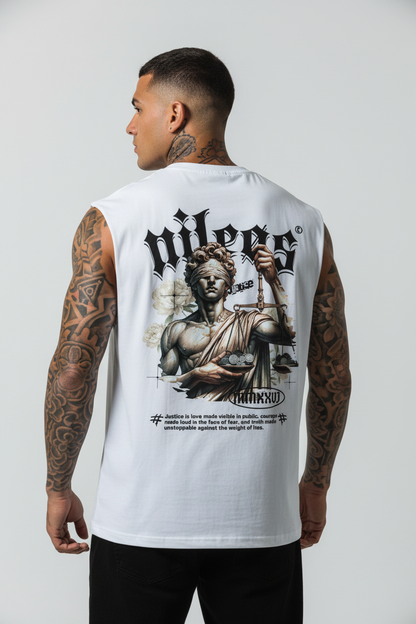 JUSTICE Sleeveless Oversized Tee mit Backprint