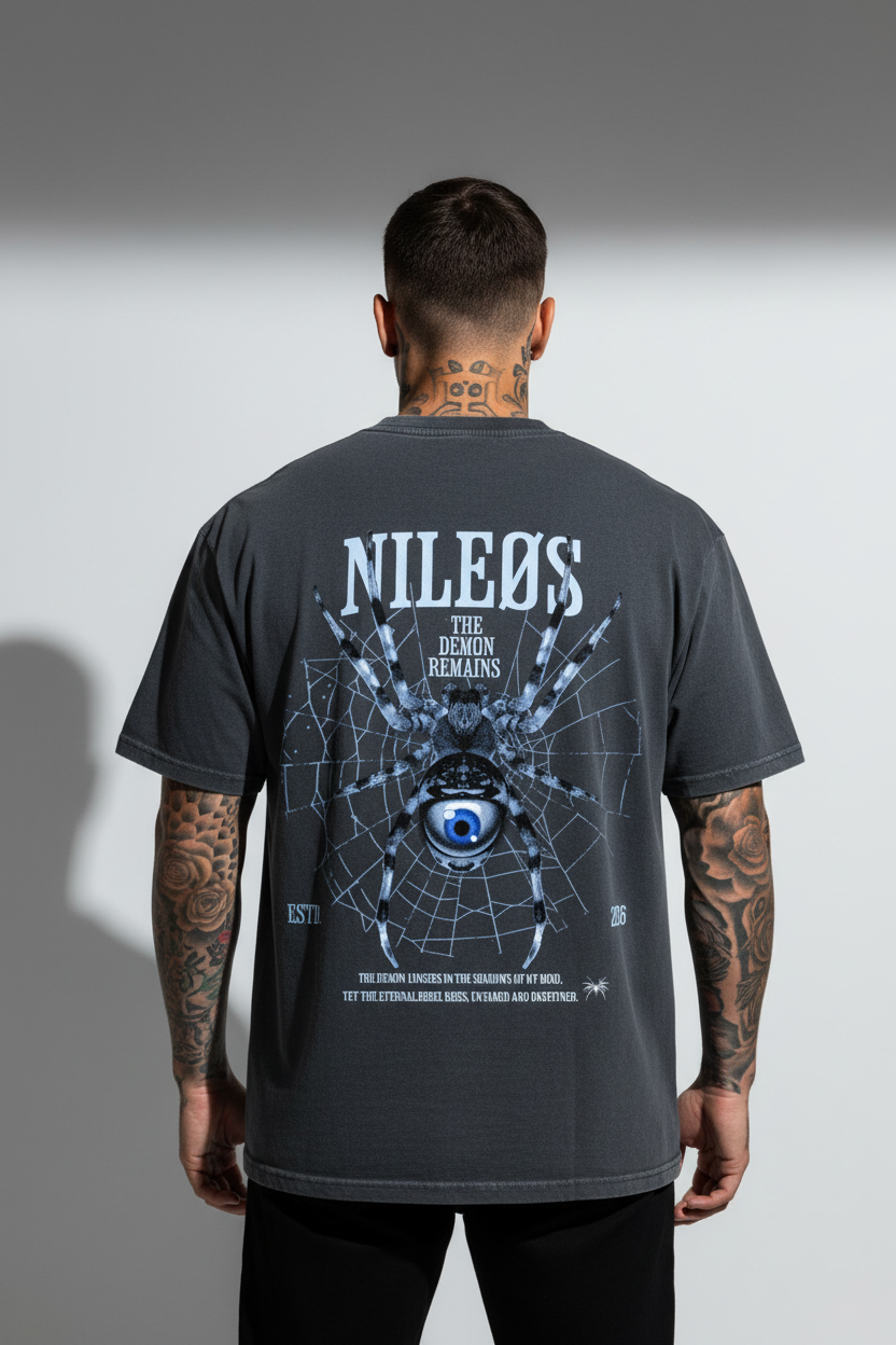 Demon Remains Oversized Shirt mit Backprint