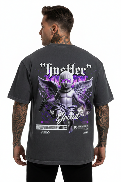 HSTLR Oversized Shirt mit Backprint