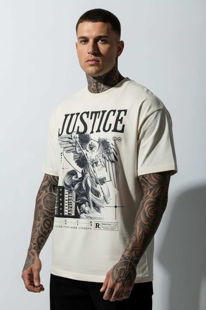 STRENGTH Oversized Shirt mit Frontprint