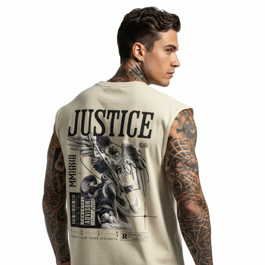STRENGTH Sleeveless Oversized Tee mit Backprint
