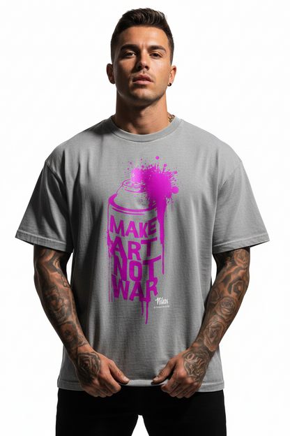 NO WAR! Oversized Shirt mit Frontprint