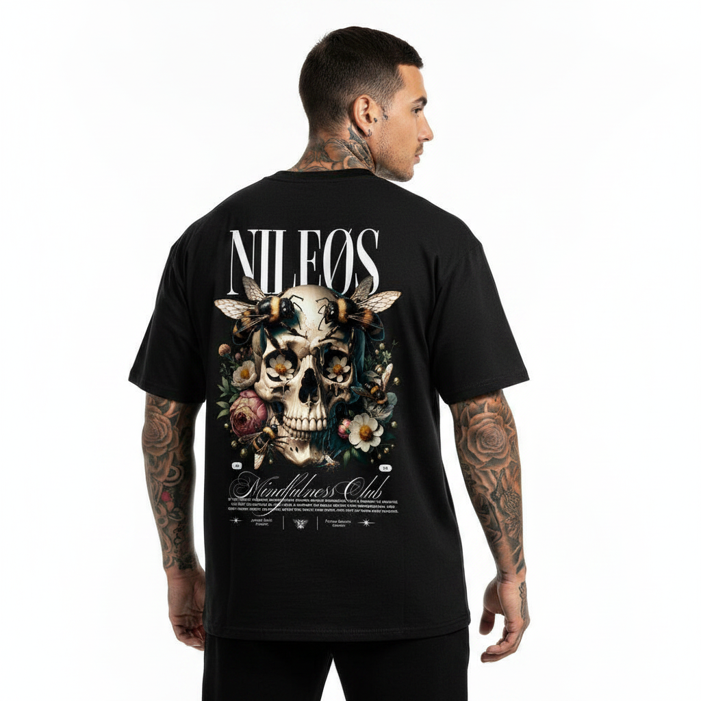 Mindfulness Club Oversized Shirt mit Backprint