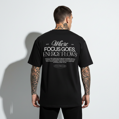 ENERGY FLOWS Oversized Shirt mit Backprint