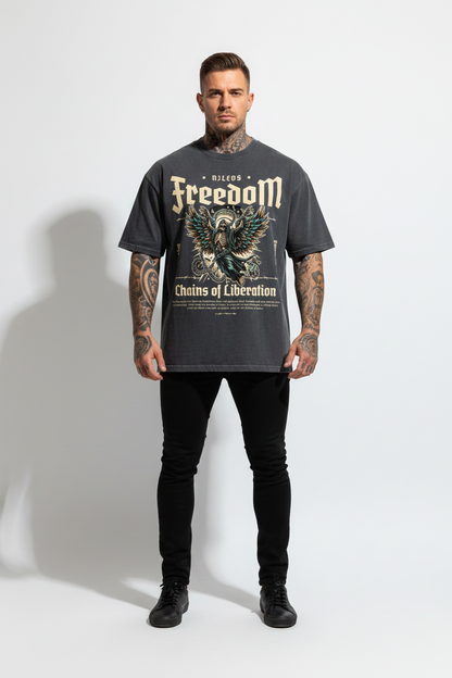 FreedoM Oversized Shirt mit Frontprint