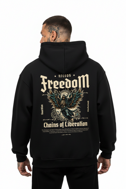 FreedoM Oversized Hoodie mit Backprint