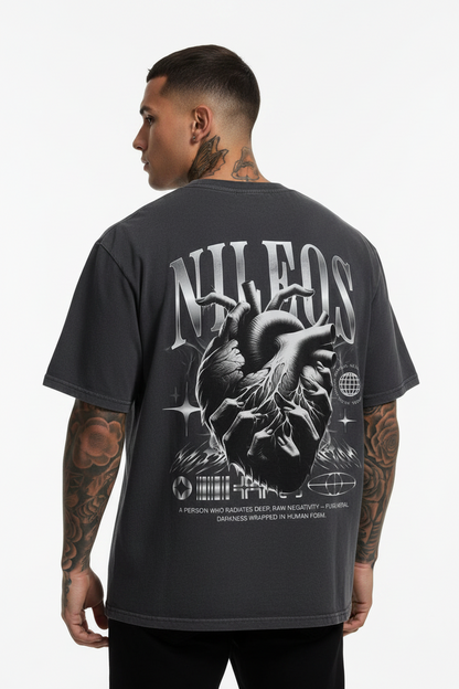 DARKNESS  Oversized Shirt mit Backprint