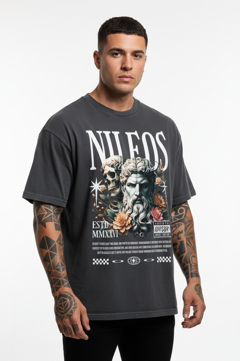 Two Side Oversized Shirt mit Frontprint