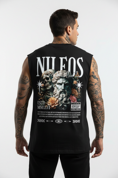Two Side Sleeveless Oversized Tee mit Backprint