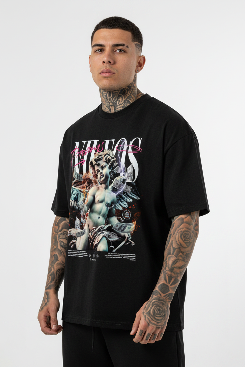 DREAMS Oversized Shirt mit Frontprint