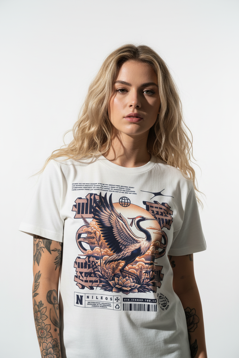 Cranes Premium Organic Shirt Women