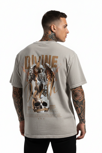 Divine Death Oversized Shirt mit Backprint