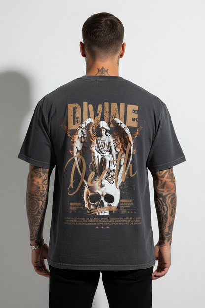 Divine Death Oversized Shirt mit Backprint
