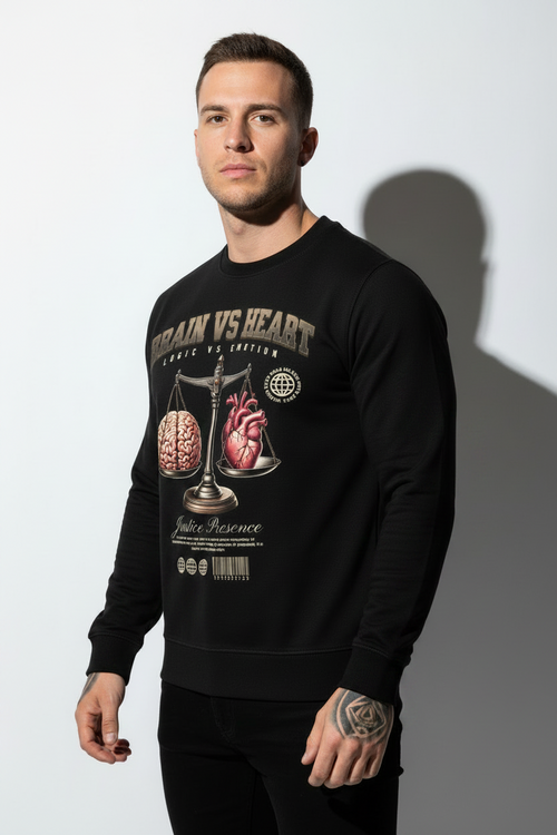 BRAIN VS HEART Classic Sweatshirt