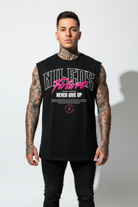 Better Future Sleeveless Oversized Tee mit Frontprint – Miniaturansicht 1