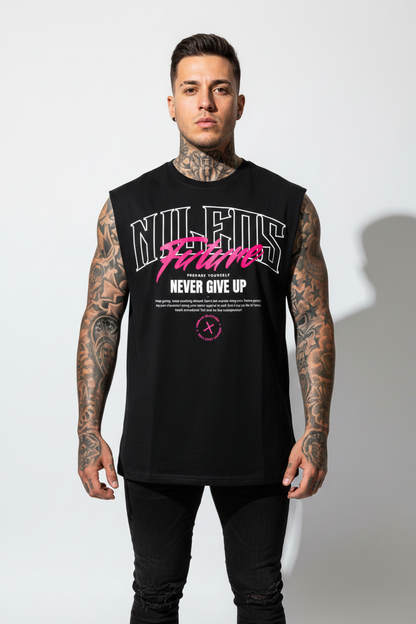 Better Future Sleeveless Oversized Tee mit Frontprint