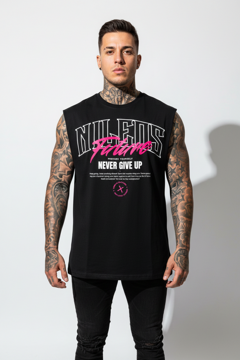 Better Future Sleeveless Oversized Tee mit Frontprint