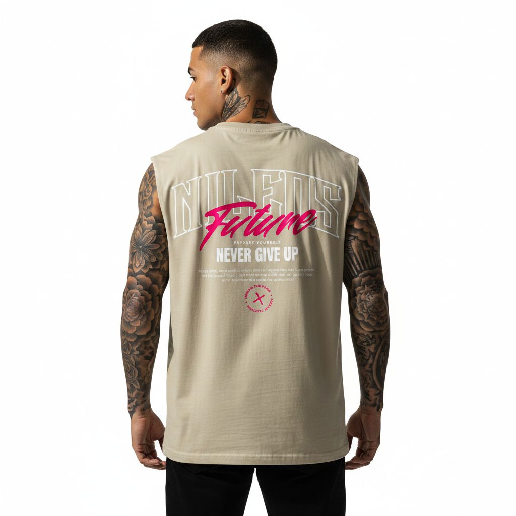 Better Future Sleeveless Oversized Tee mit Backprint